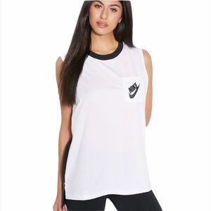 Nike Signal Black & White Muscle Tank